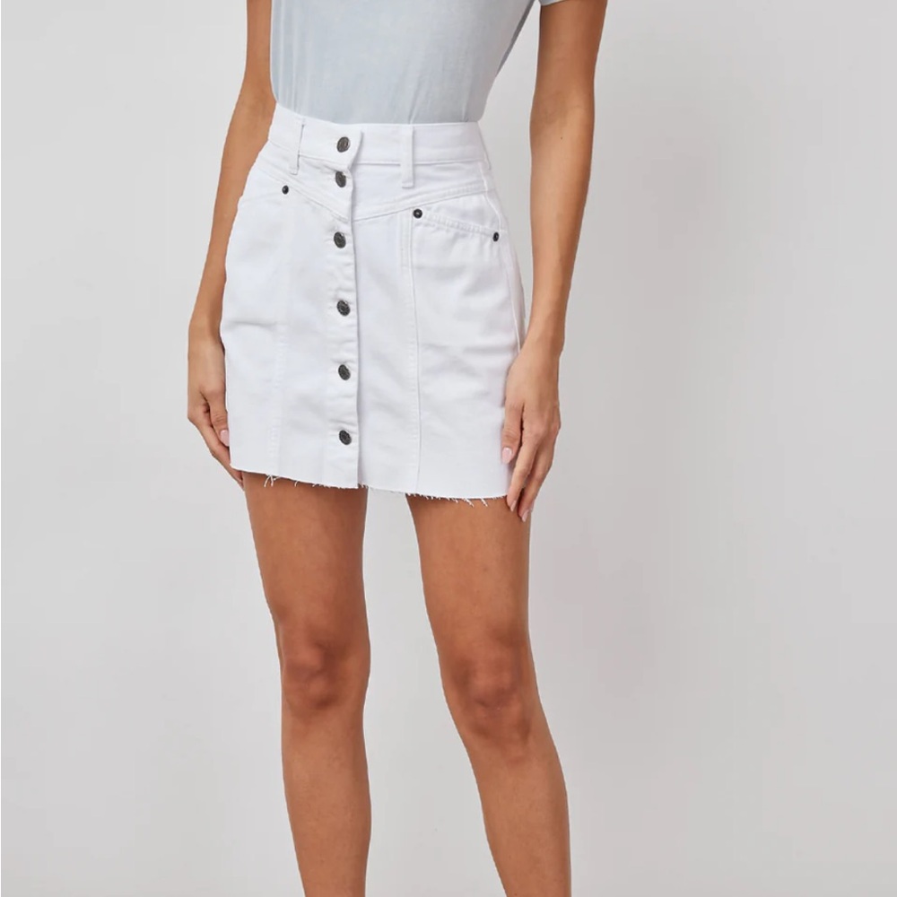 Rails canyon white denim skirt NWT